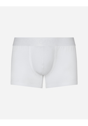 Dolce & Gabbana Two-way-stretch Jersey Regular-fit Boxers - Man Underwear And Loungewear White Cotton 7