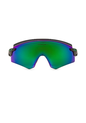 Oakley Encoder Sunglasses in Black & Green - Black. Size all.