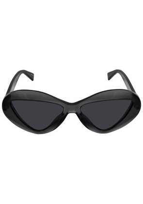 Moschino Dark Grey Irregular Ladies Sunglasses MOS076/S 0KB7/IR 55