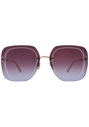 Dior ULTRADIOR Purple Gradient Square Ladies Sunglasses CD40031U 10T 65