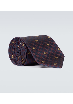 Gucci GG Bees silk tie