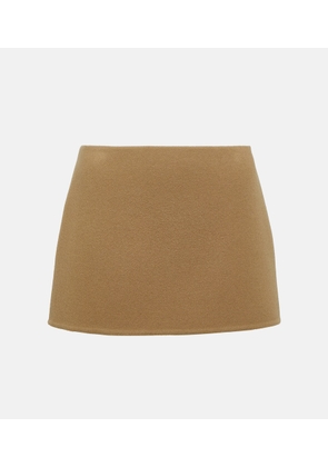 Prada Wool velour miniskirt