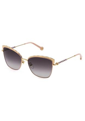 Carolina Herrera Smoke Gradient Cat Eye Ladies Sunglasses SHE189 OK99 57