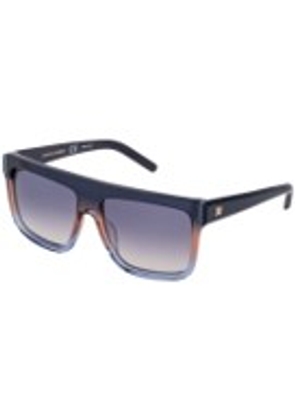 Carolina Herrera Blue Browline Ladies Sunglasses SHN617M 06PE 58
