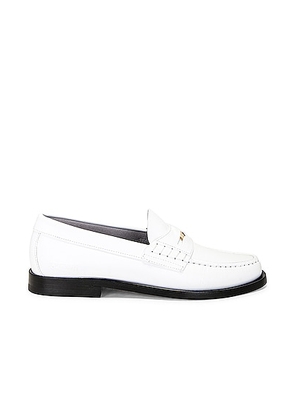 Burberry Leather Loafer in Optic White - White. Size 36.5 (also in 36, 37, 38, 38.5, 39).
