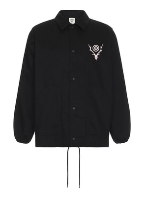 South2 West8 Coach Jacket in Black - Black. Size S (also in ).