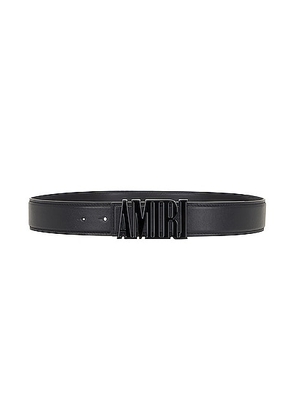Amiri 4cm Nappa Leather Belt in Black - Black. Size 105 (also in ).