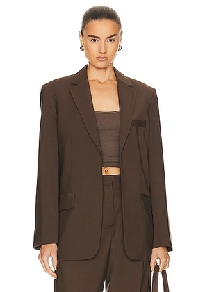 Matteau Relaxed Tailored Blazer in Coffee - Brown. Size 5 (also in 2).