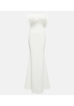 Rebecca Vallance Bridal Grace feather-trimmed gown