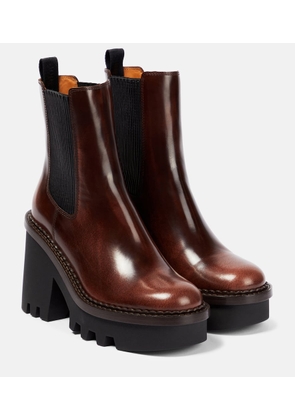 Chloé Owena leather Chelsea boots
