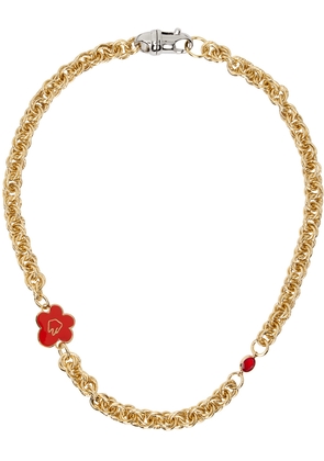 IN GOLD WE TRUST PARIS Gold Flower Necklace