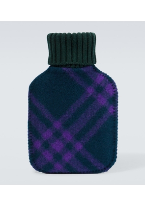 Burberry Checked wool hot water bottle