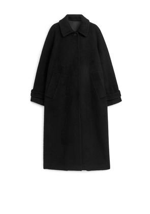 Oversized Wool Coat - Black