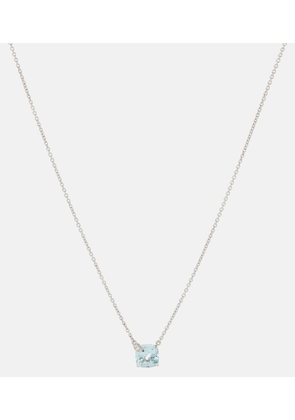 Bucherer Fine Jewellery Peekaboo 18kt white gold necklace with aquamarine and diamonds