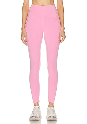 adidas by Stella McCartney True Strength Yoga 7/8 Tight in Semi Pink Glow - Pink. Size XS (also in ).