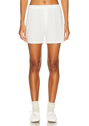 Eterne Lounge Boxer Short in Ivory - Ivory. Size L (also in XS).