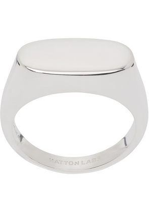 Hatton Labs Silver Squashed Signet Ring