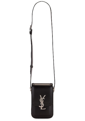 Saint Laurent Ysl Solferino Phone Case Bag in Nero - Black. Size all.