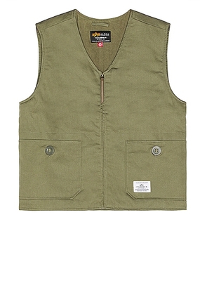 ALPHA INDUSTRIES Deck Vest in Og-107 Green - Olive. Size L (also in ).