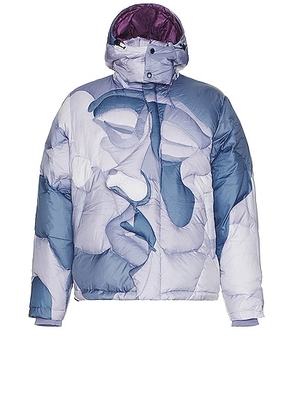 KidSuper Kissing Puffer Jacket in Blue - Blue. Size L (also in M).