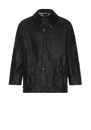 Barbour Beaufort Wax Jacket in Black - Black. Size 36 (also in 38, 44, 46).