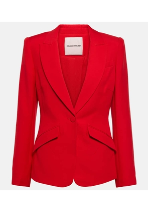 Roland Mouret Single-breasted wool and silk blazer