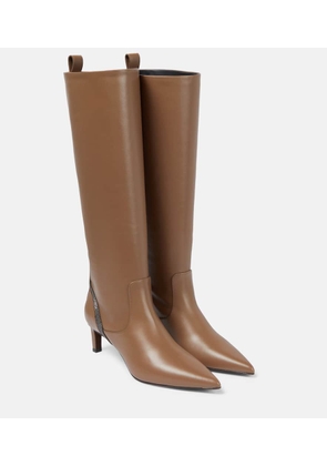 Brunello Cucinelli Leather knee-high boots