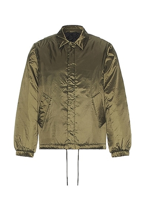 SATURDAYS NYC Cooper Quilted Lined Jacket in Army Green - Army. Size M (also in L).