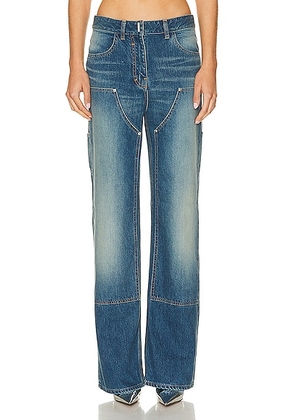 Givenchy Patches Wide Leg in Deep Blue - Blue. Size 24 (also in 25, 26, 28).
