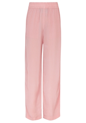 Victoria Beckham Straight-leg Crinkled Cady Trousers - Pink - 8 (UK8 / S)