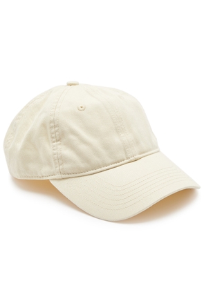 Totême Logo-embroidered Cotton cap - Cream