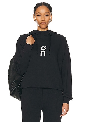 On Club Hoodie in Black - Black. Size L (also in XS).