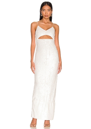 Alice + Olivia Valli Cut Out Cami Dress in White. Size 8.