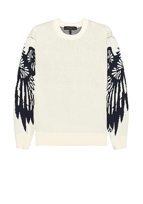 Rag & Bone Eagle Crew Sweater in Ivory - White. Size M (also in L, S, XL).