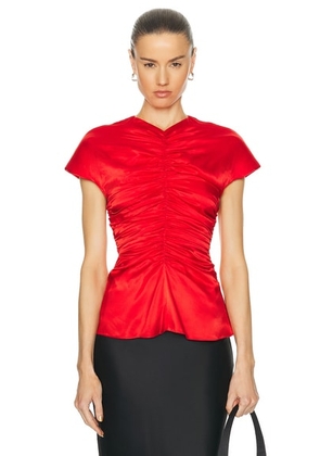 TOVE Fiana Top in Vivid Red - Red. Size 34 (also in 36, 38, 42).