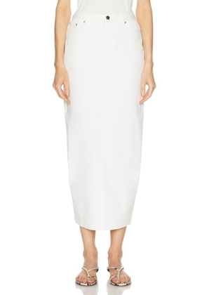 Posse Denim Harvey Skirt in Vintage White - White. Size 24 (also in 25, 26, 27, 28, 29).