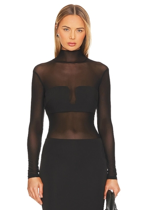 ASTR the Label Fiona Bodysuit in Black. Size L, S, XL.