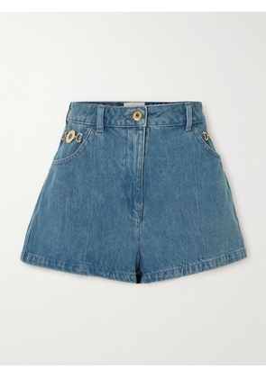Patou - Embellished Denim Shorts - Blue - FR34,FR36,FR38,FR40,FR42,FR44