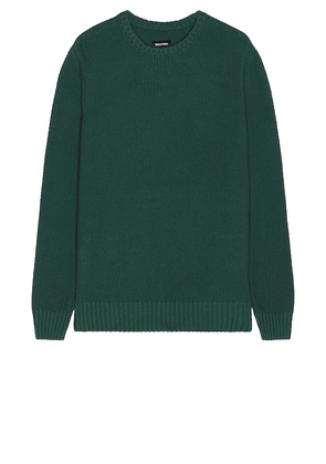Brixton Jacques Waffle Knit Sweater in Dark Green. Size M.