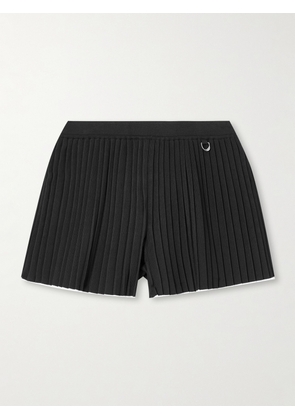 Jacquemus - Plissé-jersey Shorts - Black - FR36,FR38,FR42