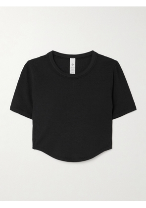 lululemon - Hold Tight Cropped Stretch Lenzing™ Modal-jersey T-shirt - Black - US2,US4,US6,US8,US10,US12,US14,US16,US18