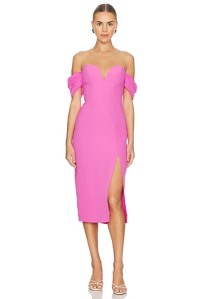 Amanda Uprichard Victoria Dress in Pink. Size M, S, XL, XS.