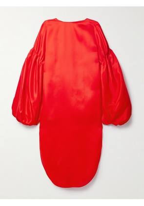 KHAITE - Zelma Silk Midi Dress - Red - US0,US2,US4,US6,US8,US10,US12