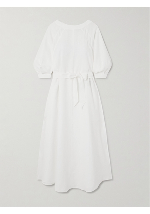 Loro Piana - Belted Linen Dress - Off-white - IT36,IT38,IT40,IT42,IT44,IT46,IT48,IT50