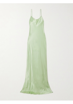 Victoria Beckham - Backless Satin Maxi Dress - Green - UK 4,UK 6,UK 8,UK 10,UK 12,UK 14,UK 16