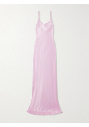 Victoria Beckham - Backless Satin Maxi Dress - Pink - UK 4,UK 6,UK 8,UK 10,UK 12,UK 14