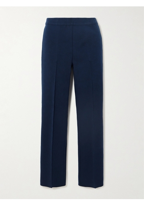 HIGH SPORT - Jules Stretch-cotton Jacquard Straight-leg Pants - Blue - x small,small,medium,large,x large