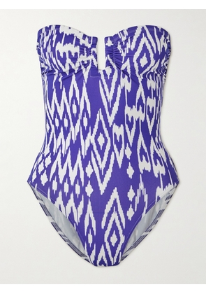 Eres - Wind Warm Printed Swimsuit - Purple - FR38,FR40,FR42,FR44,FR46