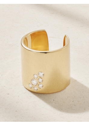 Uniform Object - Cuff 18-karat Gold Diamond Ring - 7