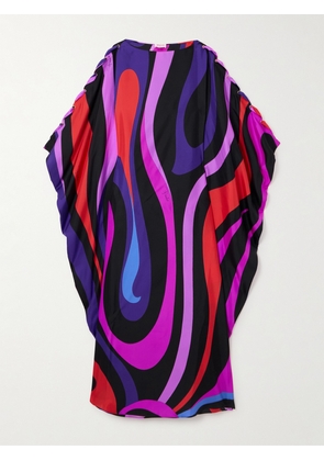 PUCCI - Printed Silk-twill Kaftan - Purple - One size